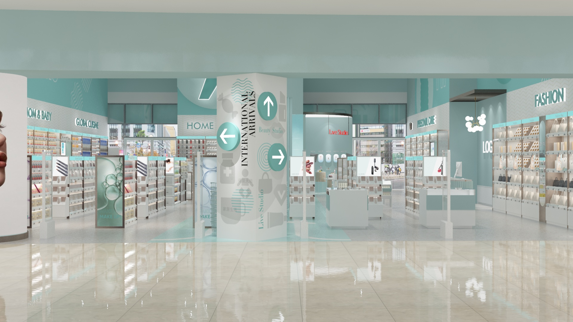A Top Cosmetics Store Interior Design Introduce