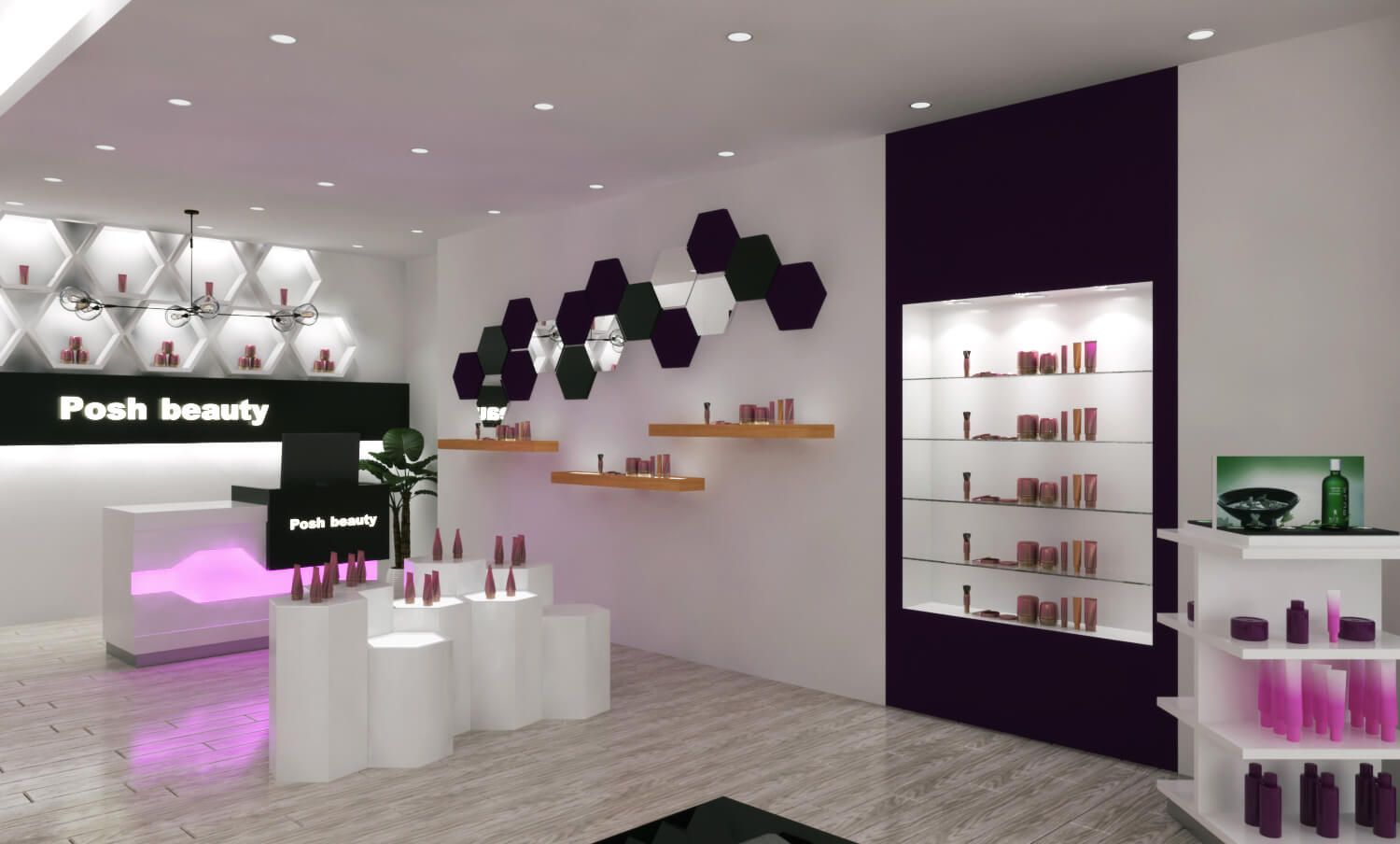 cosmetic shop design