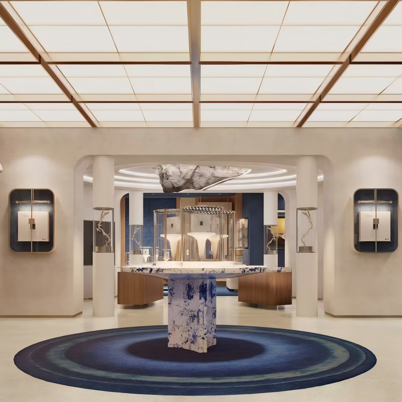 A Romantic Purple Ambiance Luxury Jewelry Store