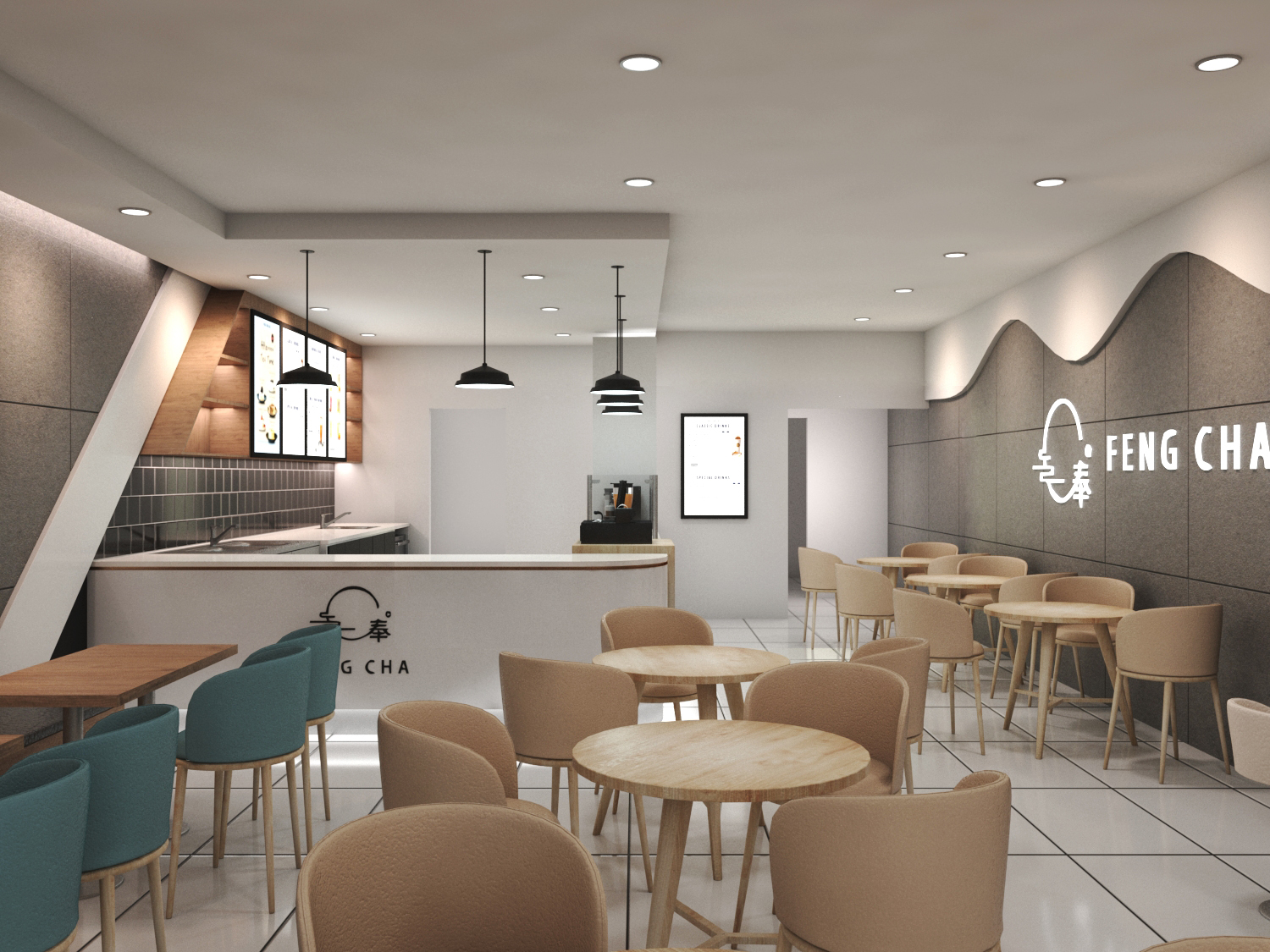  Bubble Tea Shop Kiosk Bar Counter Layout 