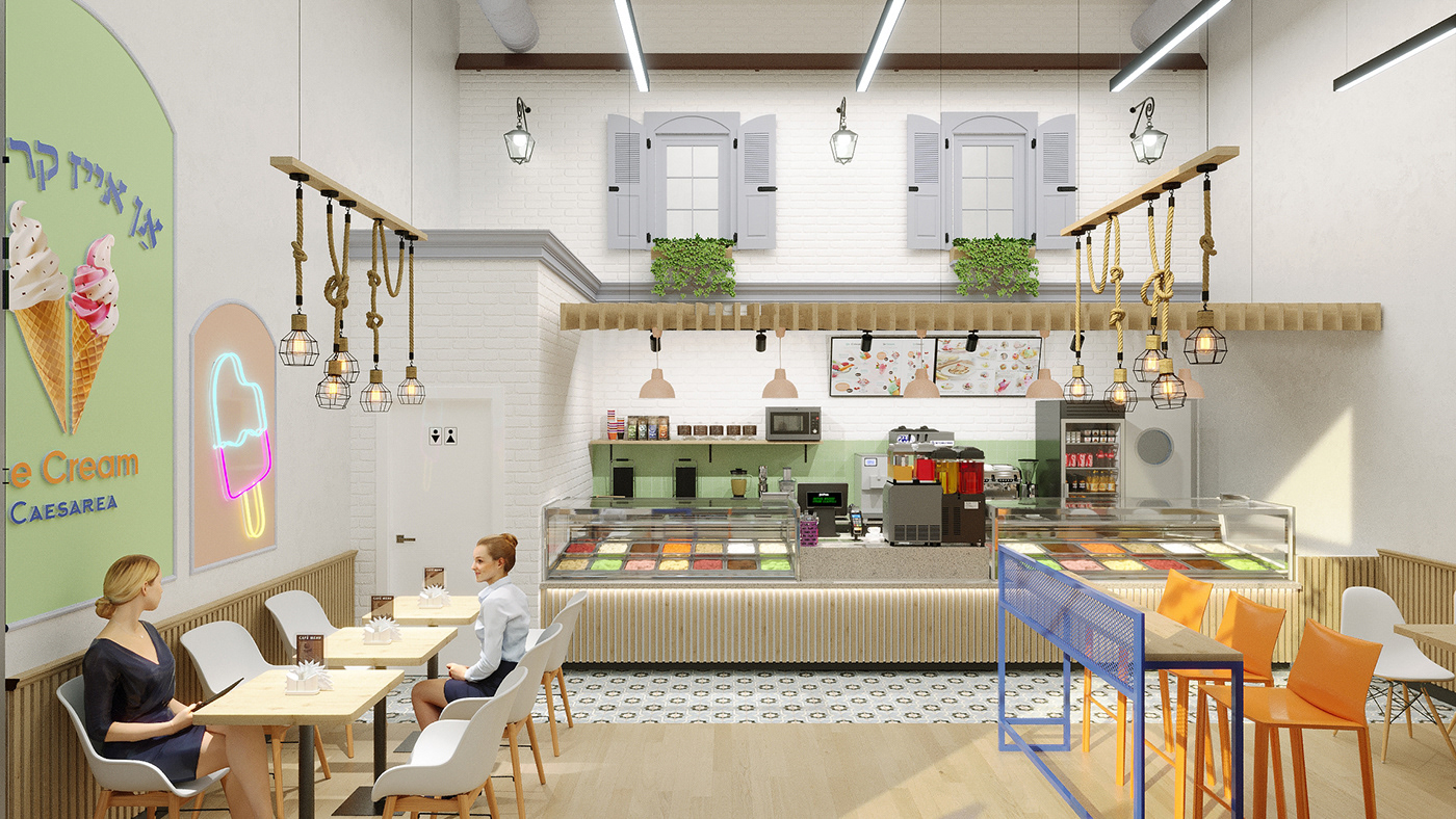 How To Make A Popular Ice Cream Shop Design?
