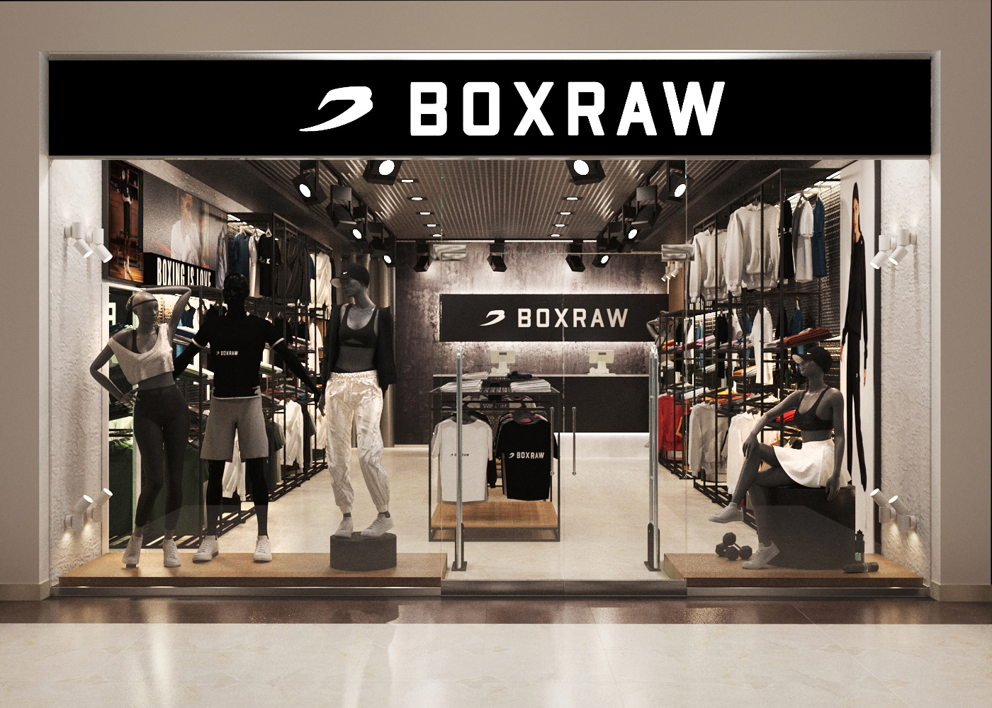 Most Fashionable Clothing Sportsware Shop Interior Design 