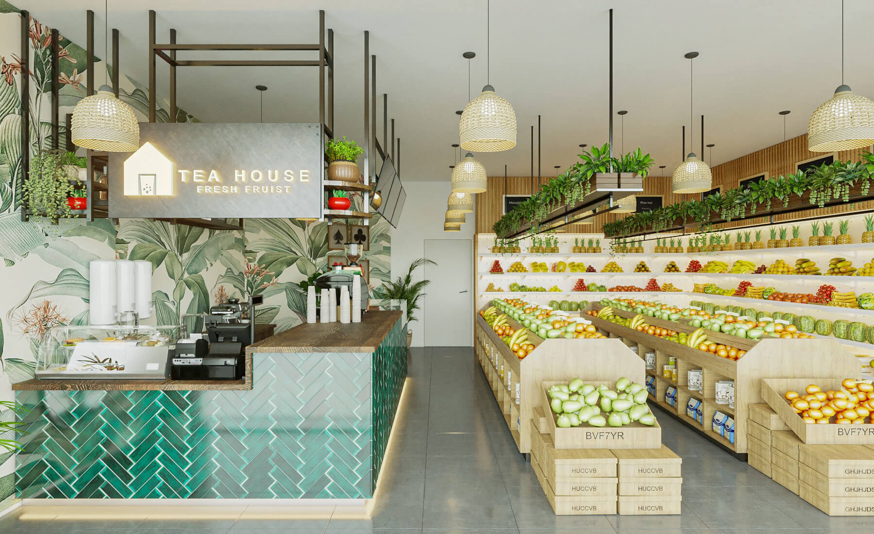 How to design a popular fruit shop