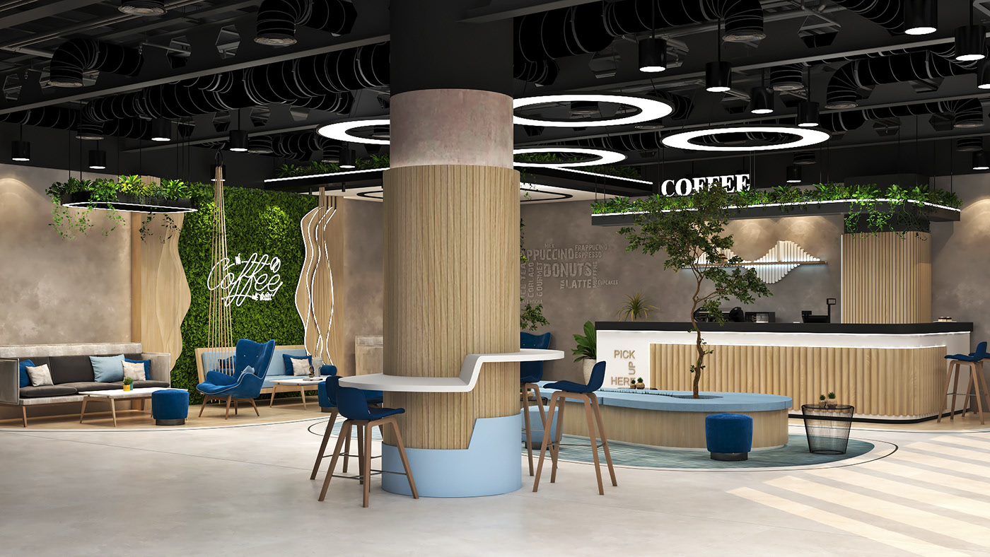 Small Cafe Shop Interior Design Different Sitting Coffee Store Decorations