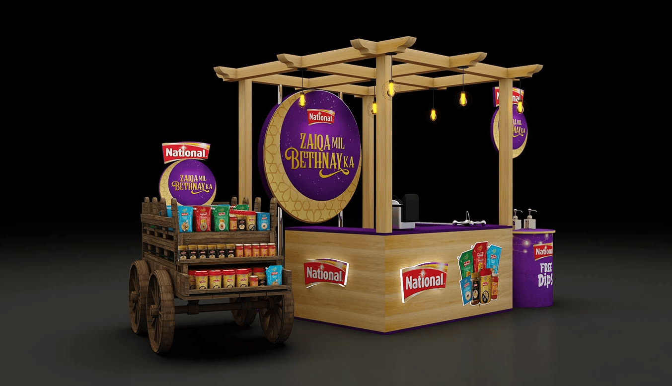 What a Lovely Display for the Food Cart