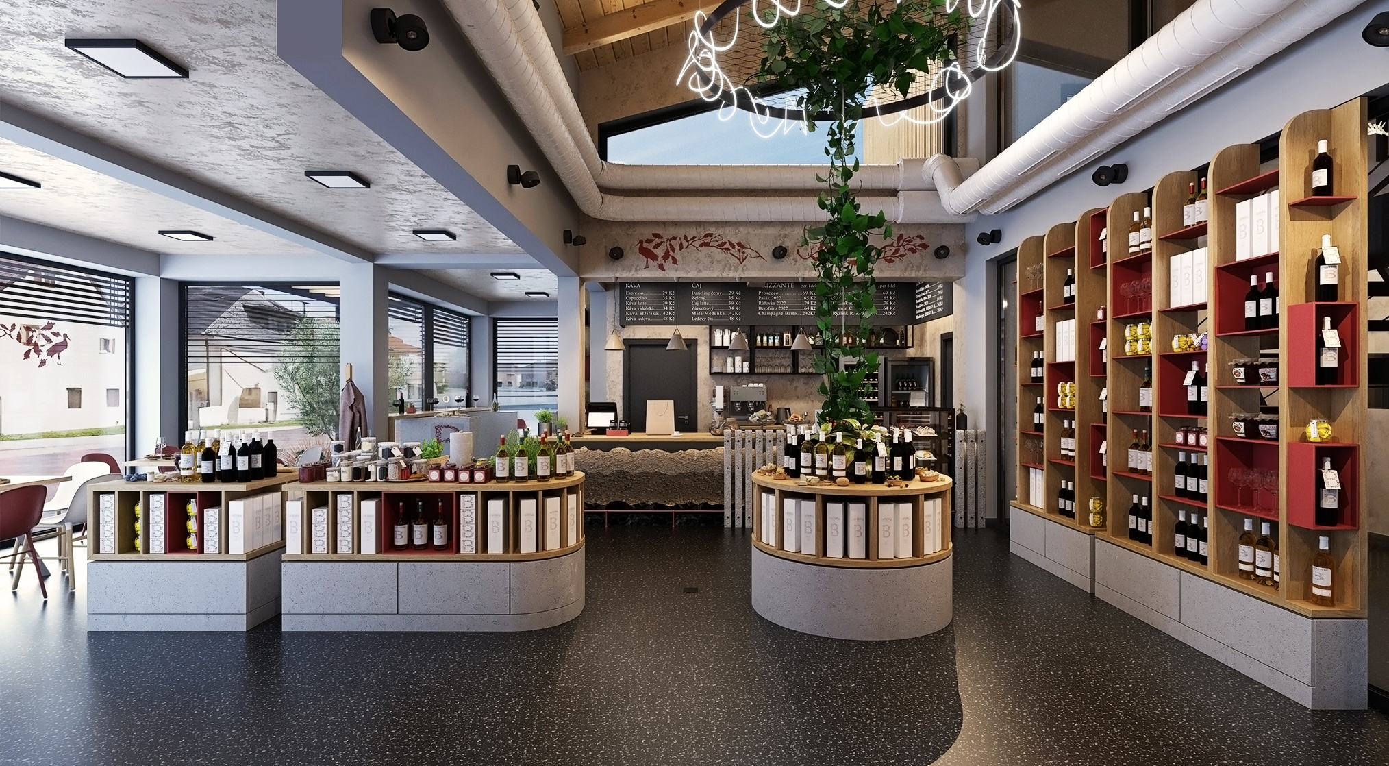 Complete Case of Boutique Wine Experience Store | Integrated Custom Wine Cabinets & Bar Counter Project