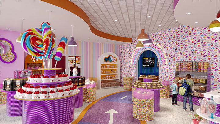 2026 Candy & Arcade Hybrid Shop Project Case | Full Custom Kiosk & Display Stands