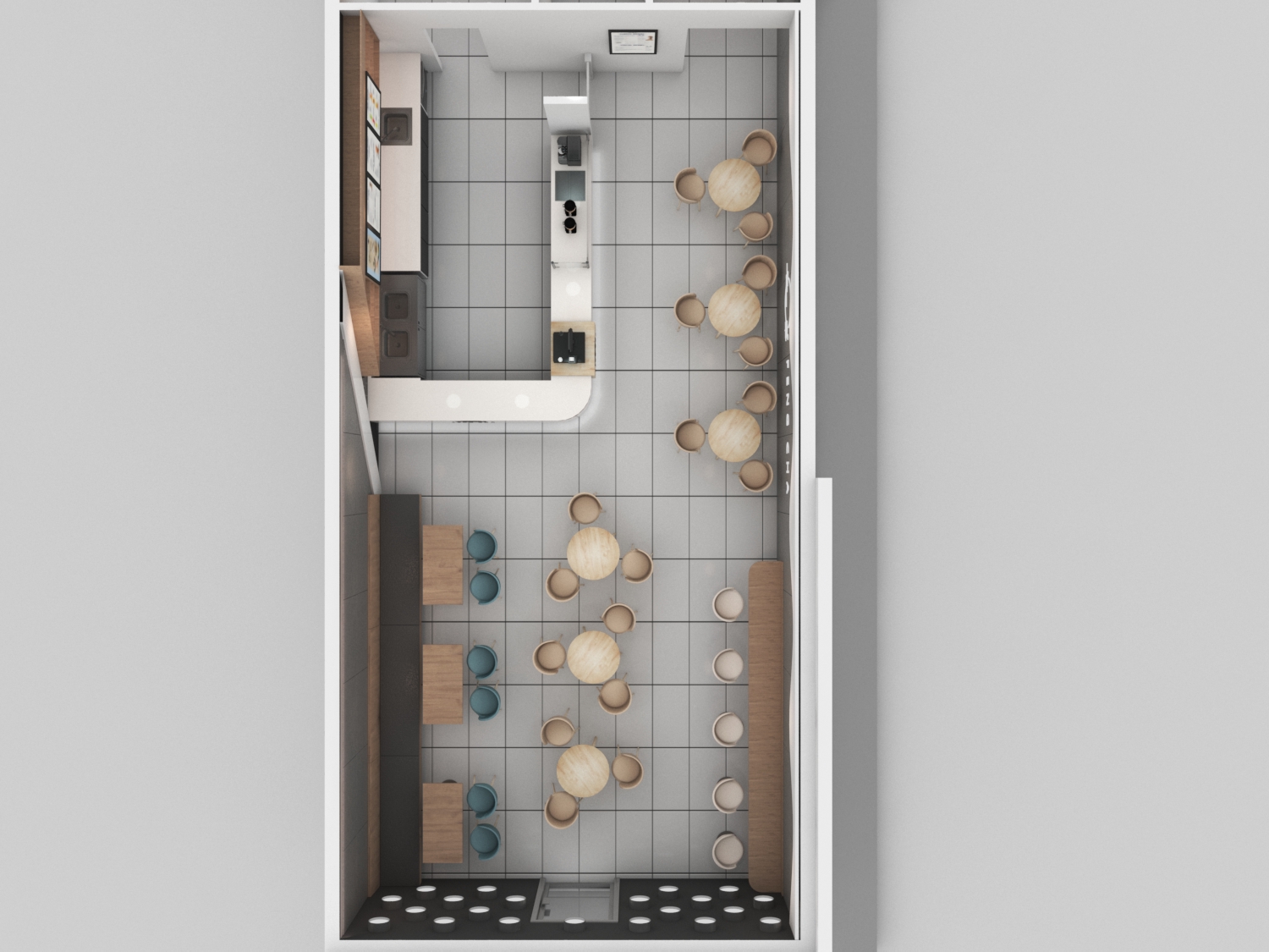 bird view bubble tea store