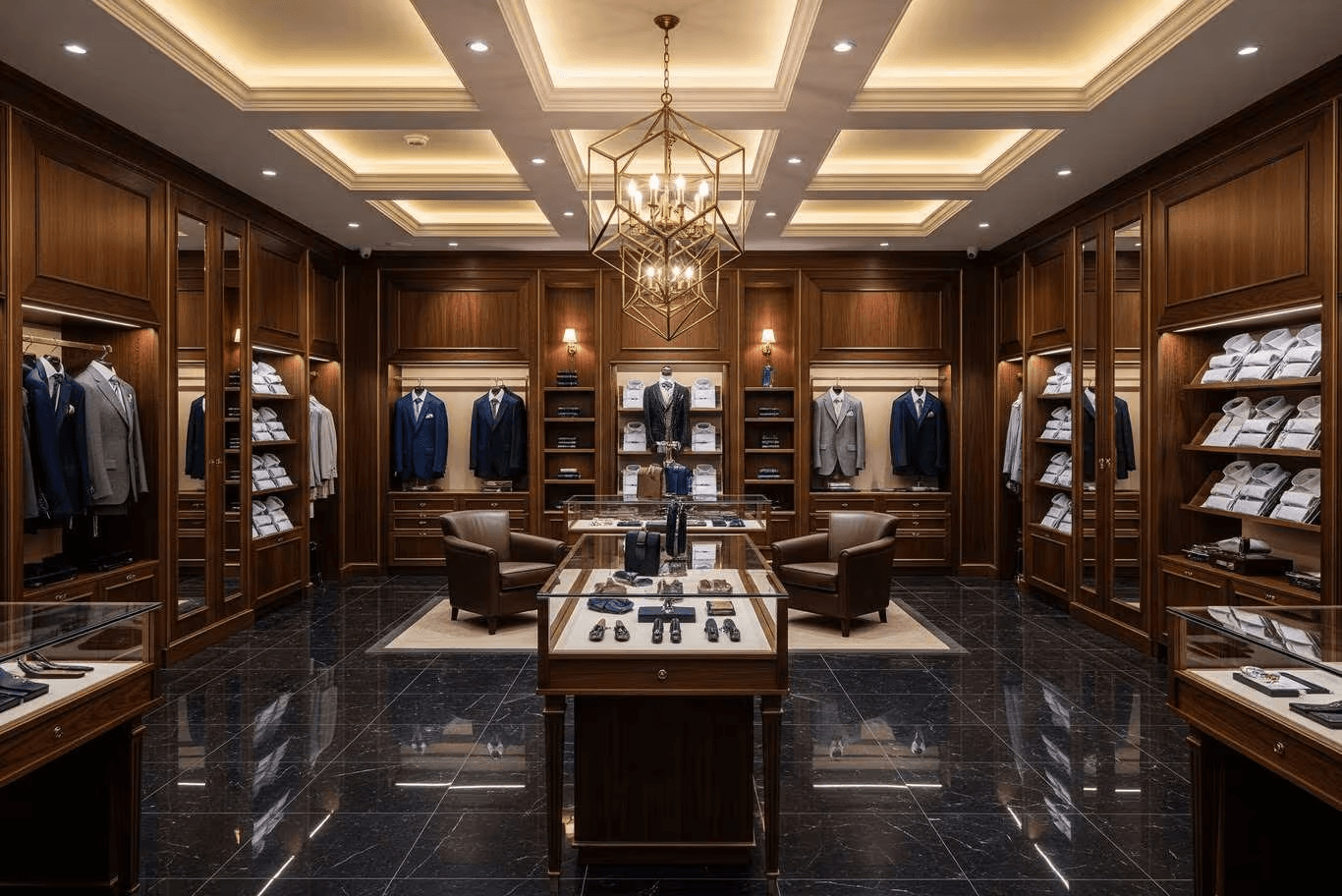 How We Designed This Luxury Men’s Tailoring Boutique