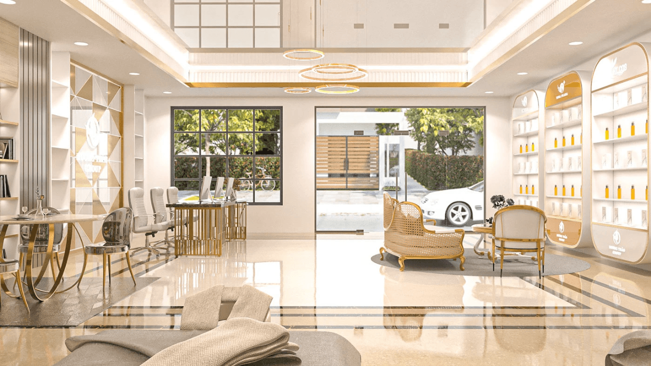 Bright Beauty Salon Interior Design