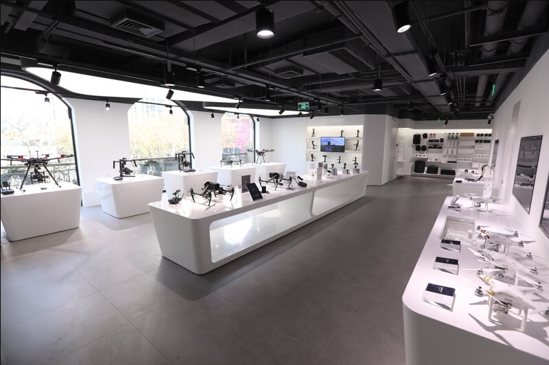 Drone Theme Display Cabinet Design