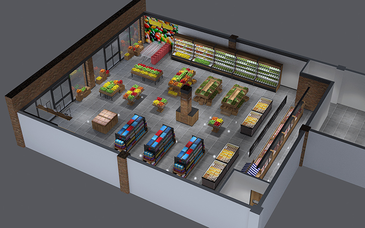 7 Steps Let You See Small Supermarket Interior Design