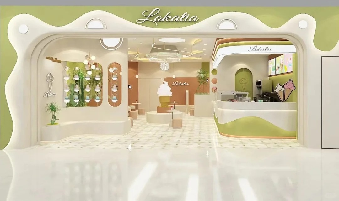 Open A Cute Ice Cream Store Inside Mall Center