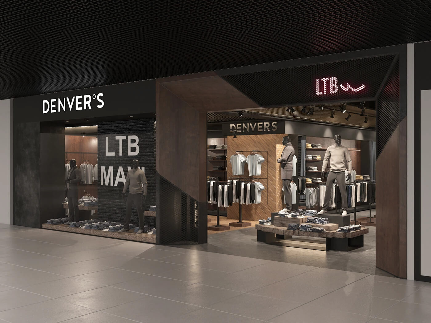 menswear shop design