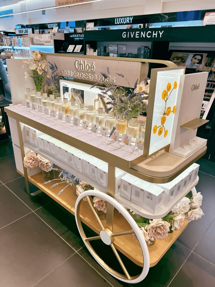 Why Not Do A Cart  Like Chloe in Your Perfume Store?