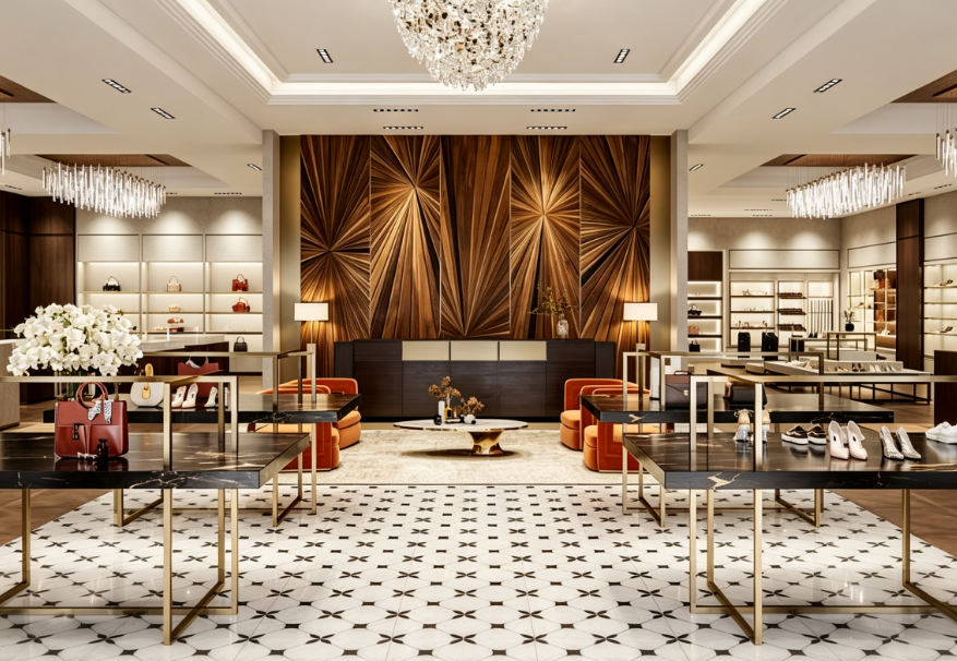 Full Custom Display Fit-Out for a Luxury Leather Goods Boutique