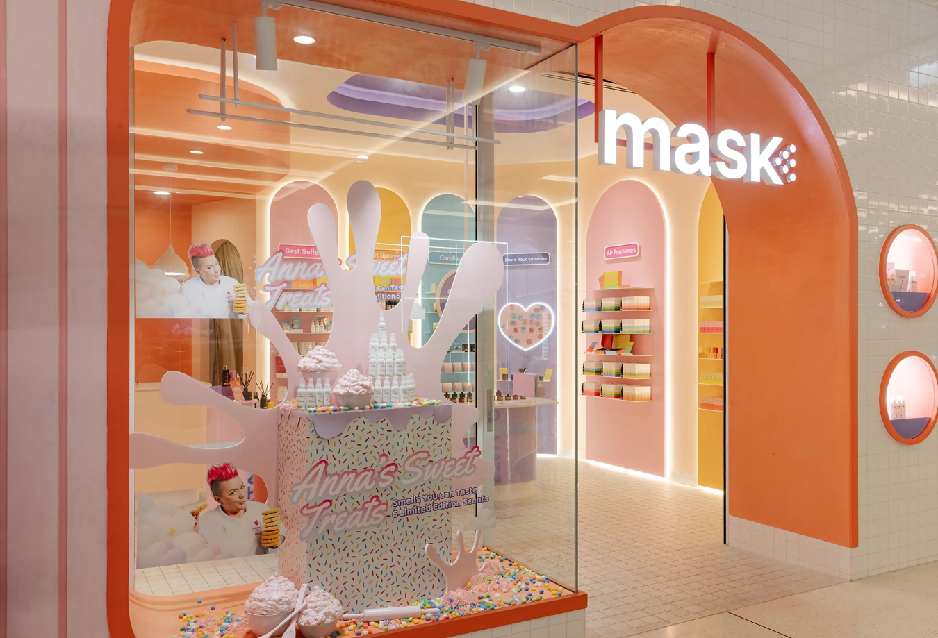 How We Designed a Trendy Candy‑Color Mall Store for Mask Fragrance Brand