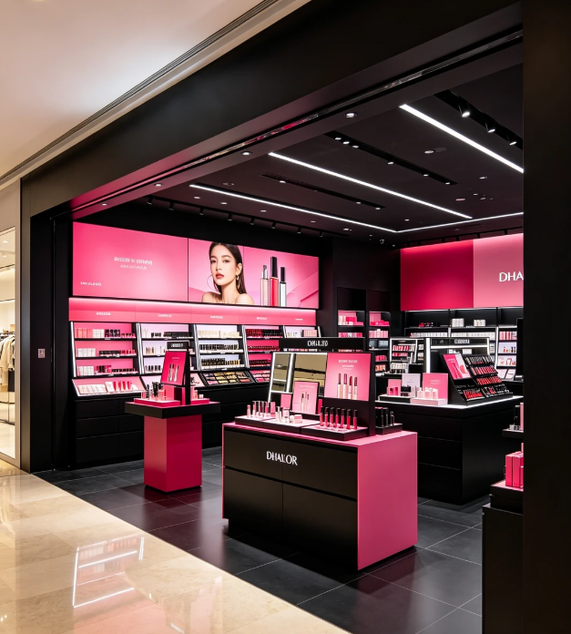 Custom Mall Beauty Kiosk & Full Store Display Fixtures