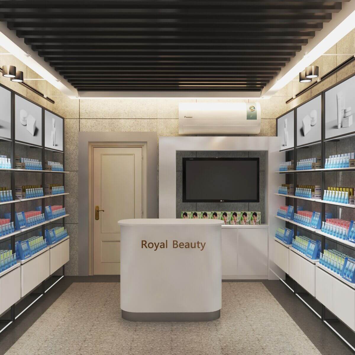 cosmetic retail shop decoration