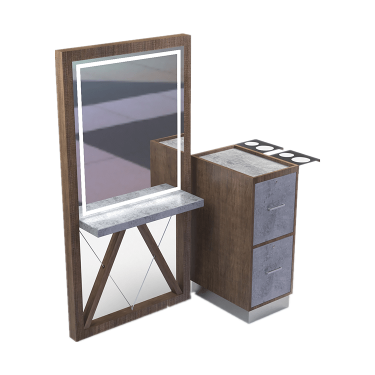 barber shop styling station