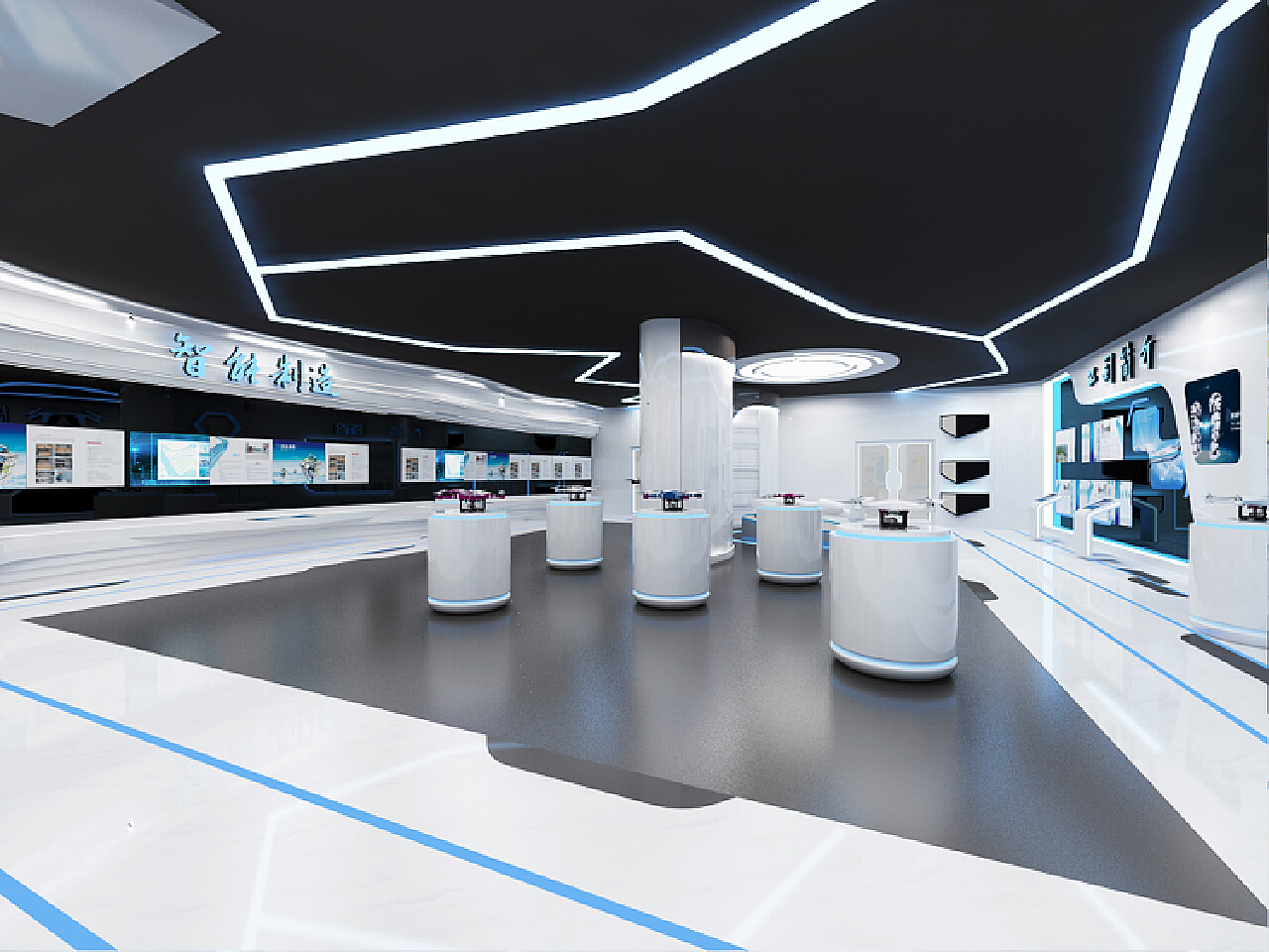 A Sci-fi Style Drone Store Design In 2024