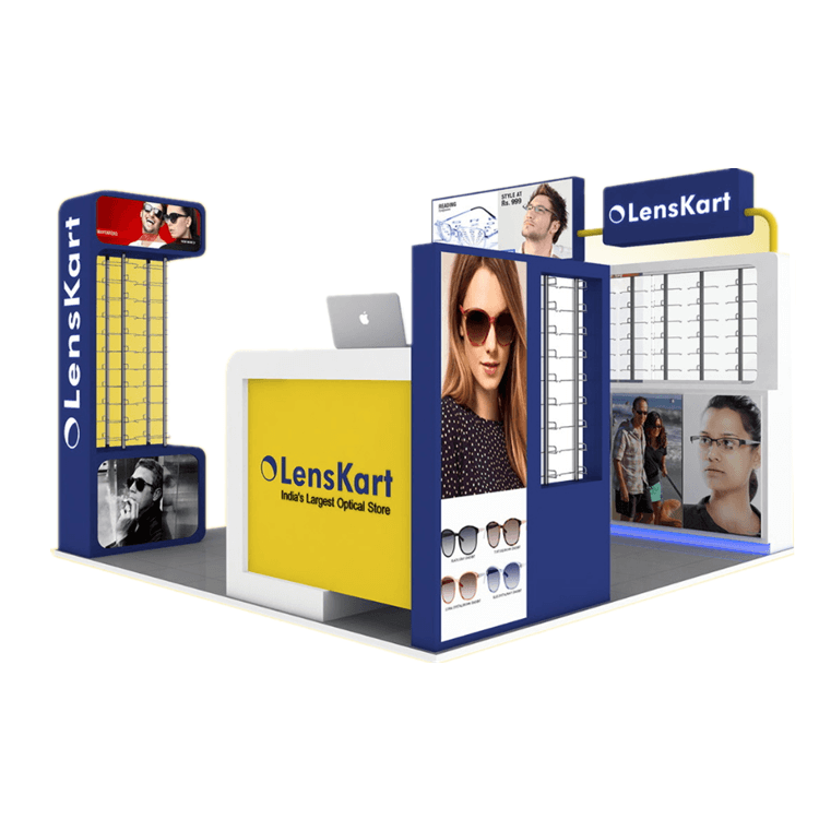 2022 Popular Sunglasses Kiosks Design Samples