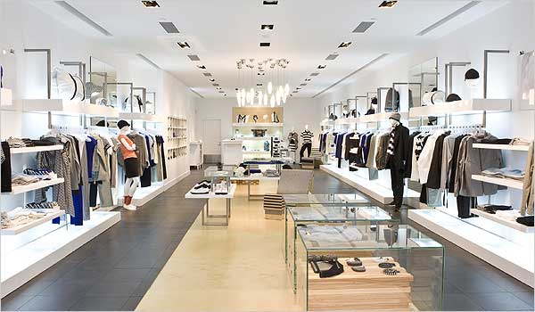 clothing shop display