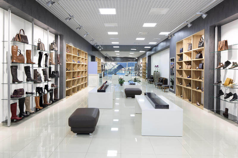 shoe shop stands