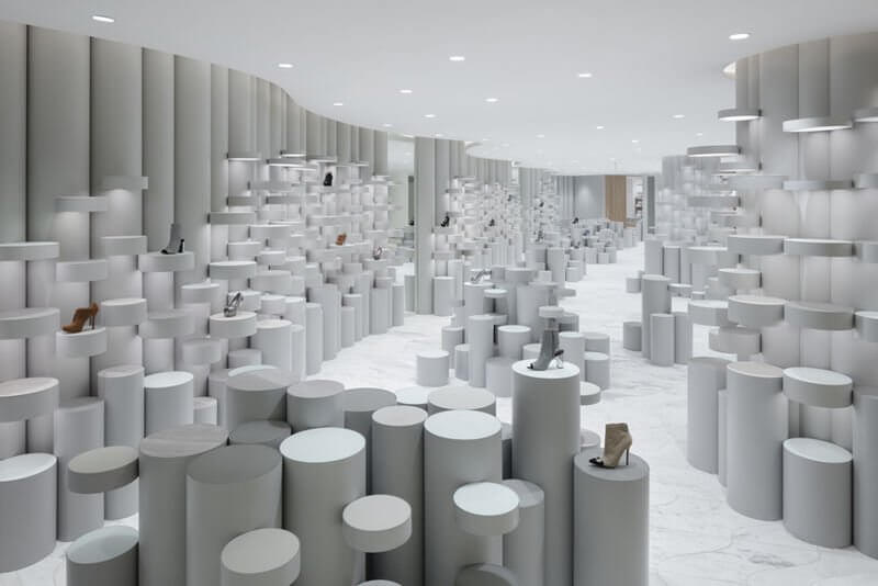 creative shoe store design