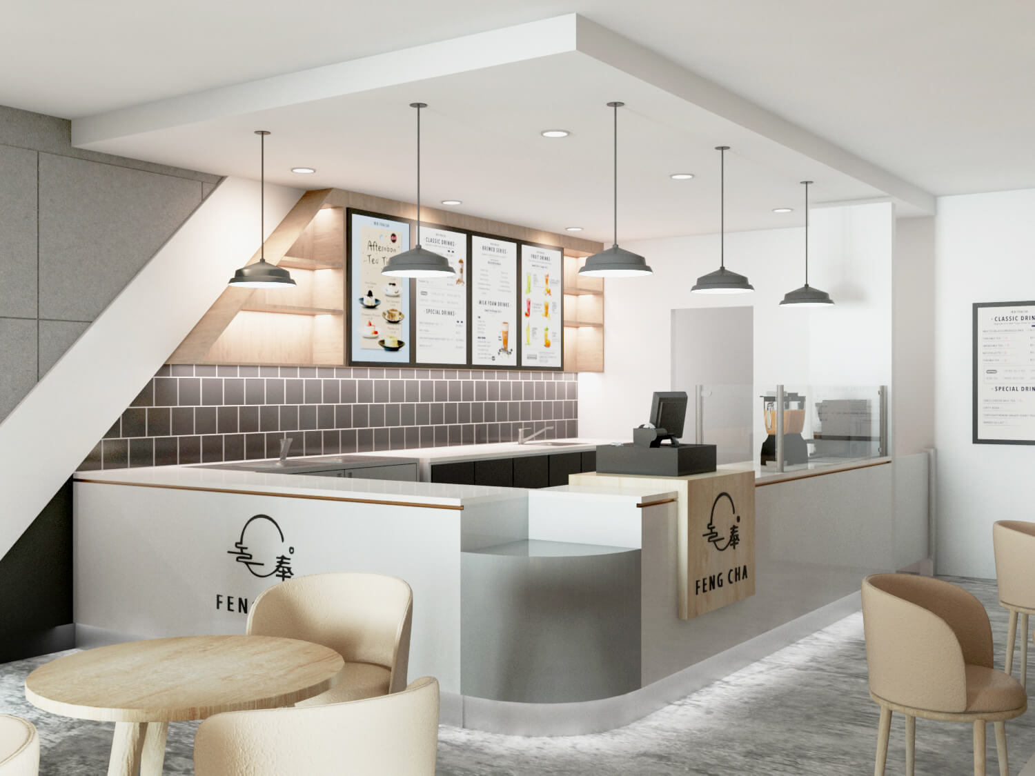 bubble tea shop furniture