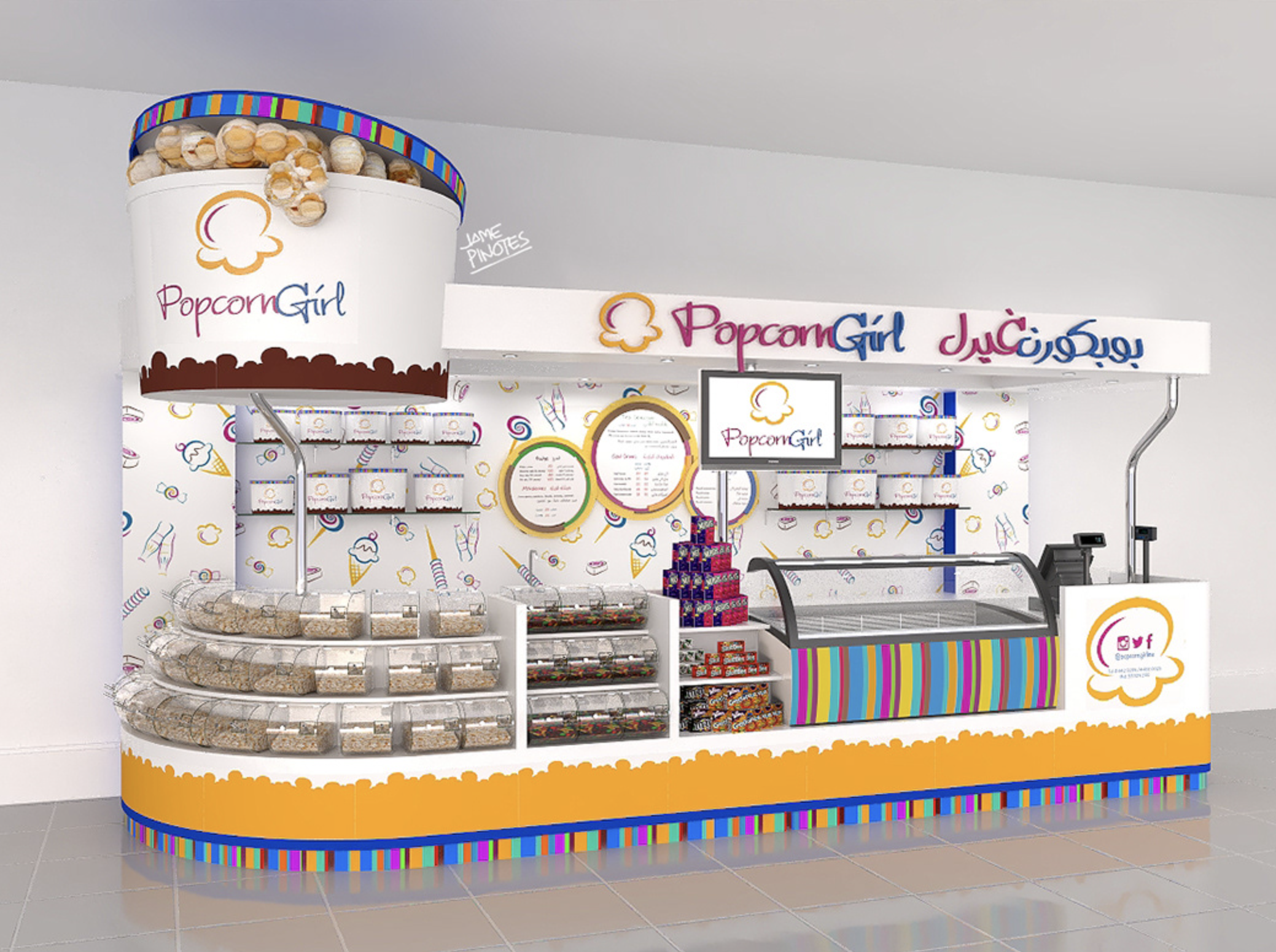 candy kiosk design
