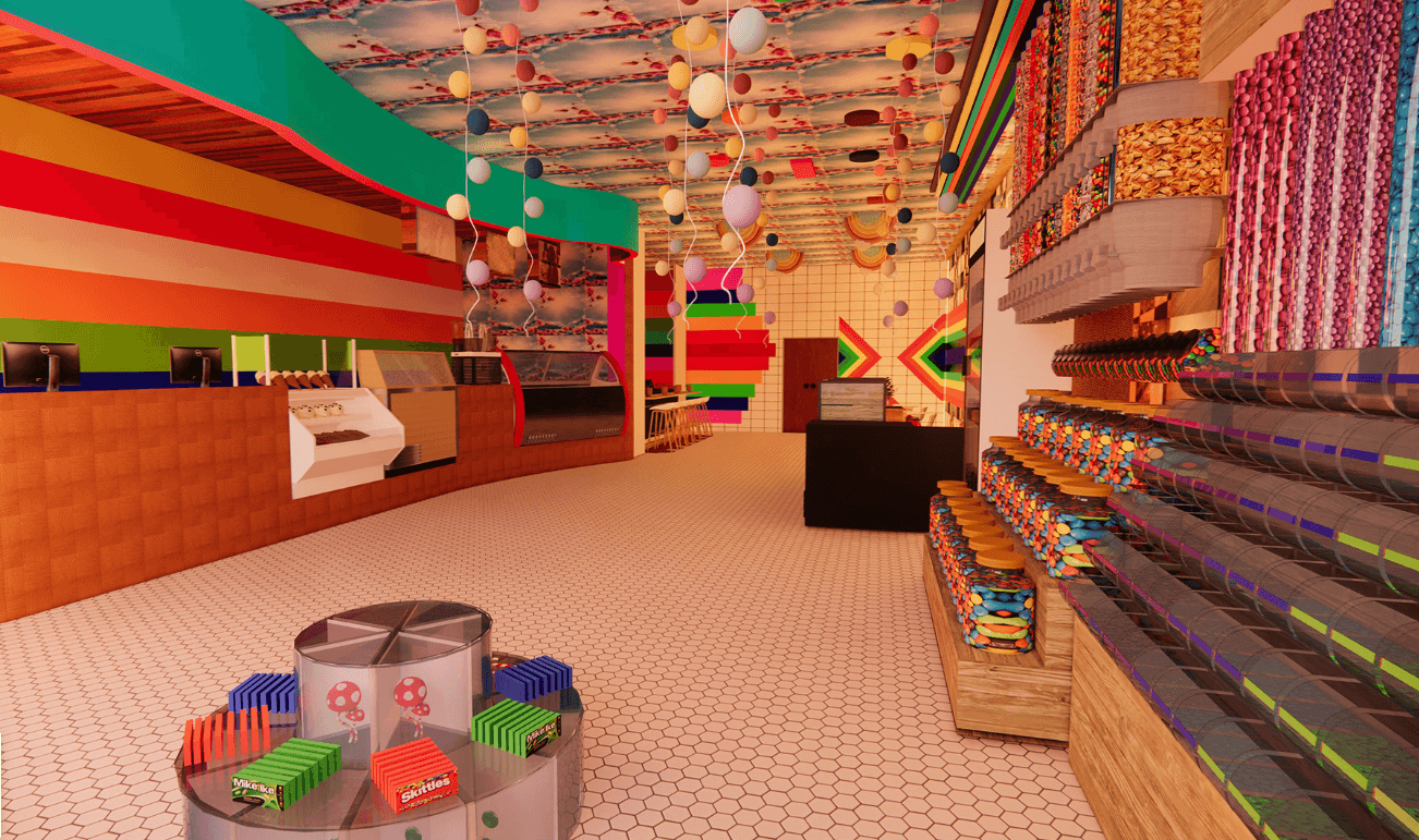 candy store design