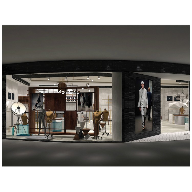 High-End Men's Clothing Store Interior Decoration Design