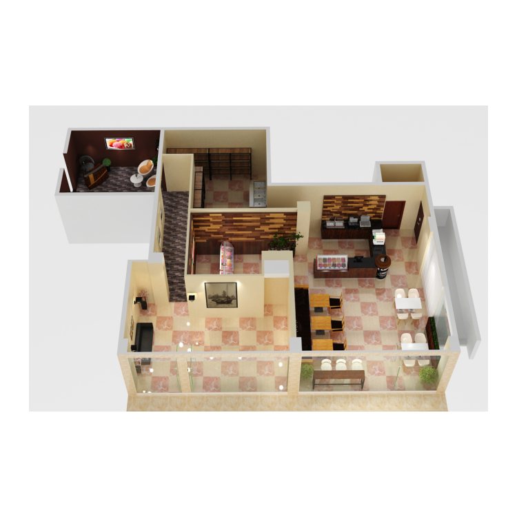 Coffee Interior Decoration Coffee Shop Counter Design Coffee Shop Furniture for Sale