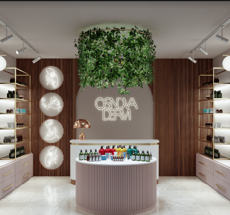 How to design a popular cosmetics store in the United States?