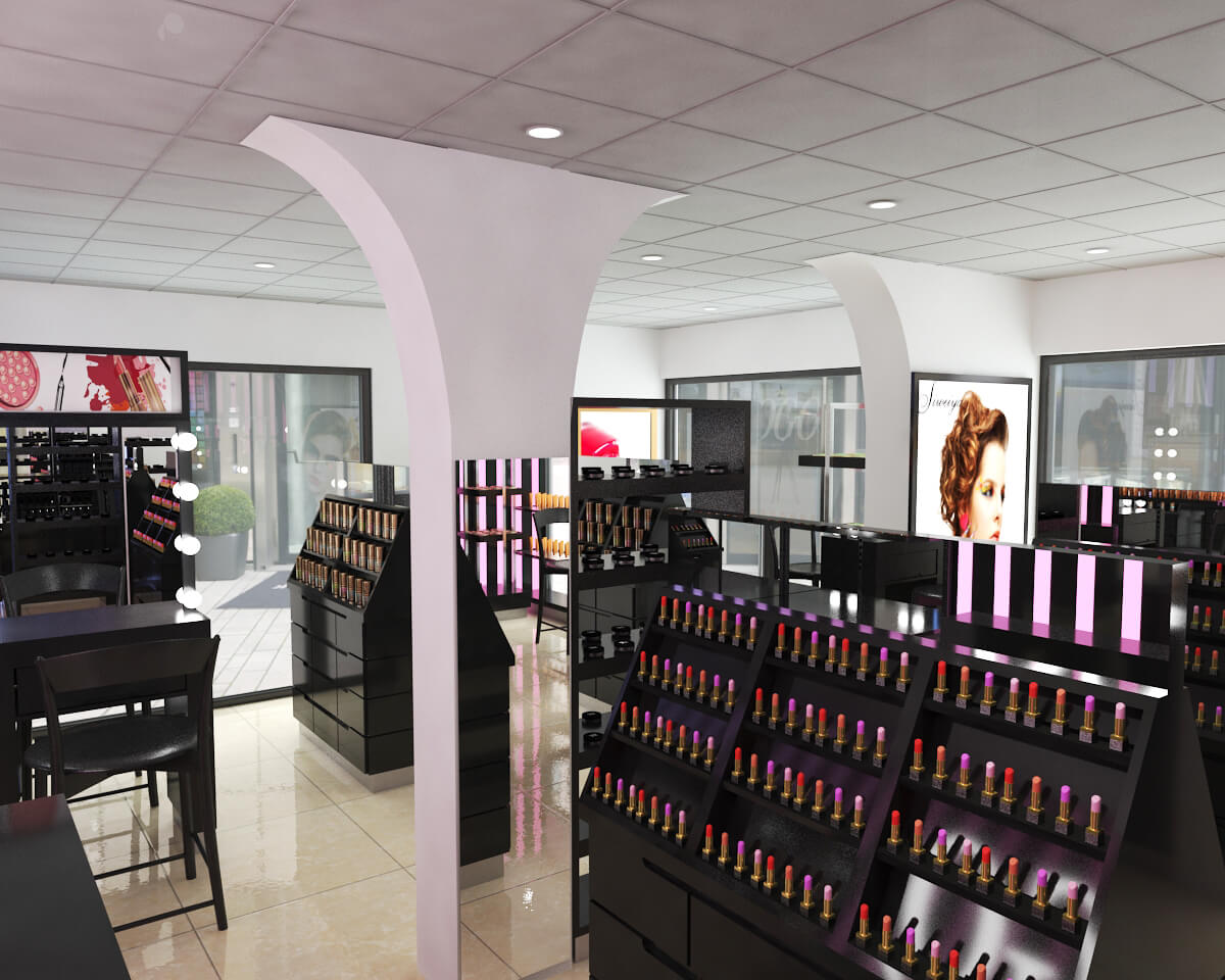 makup store design