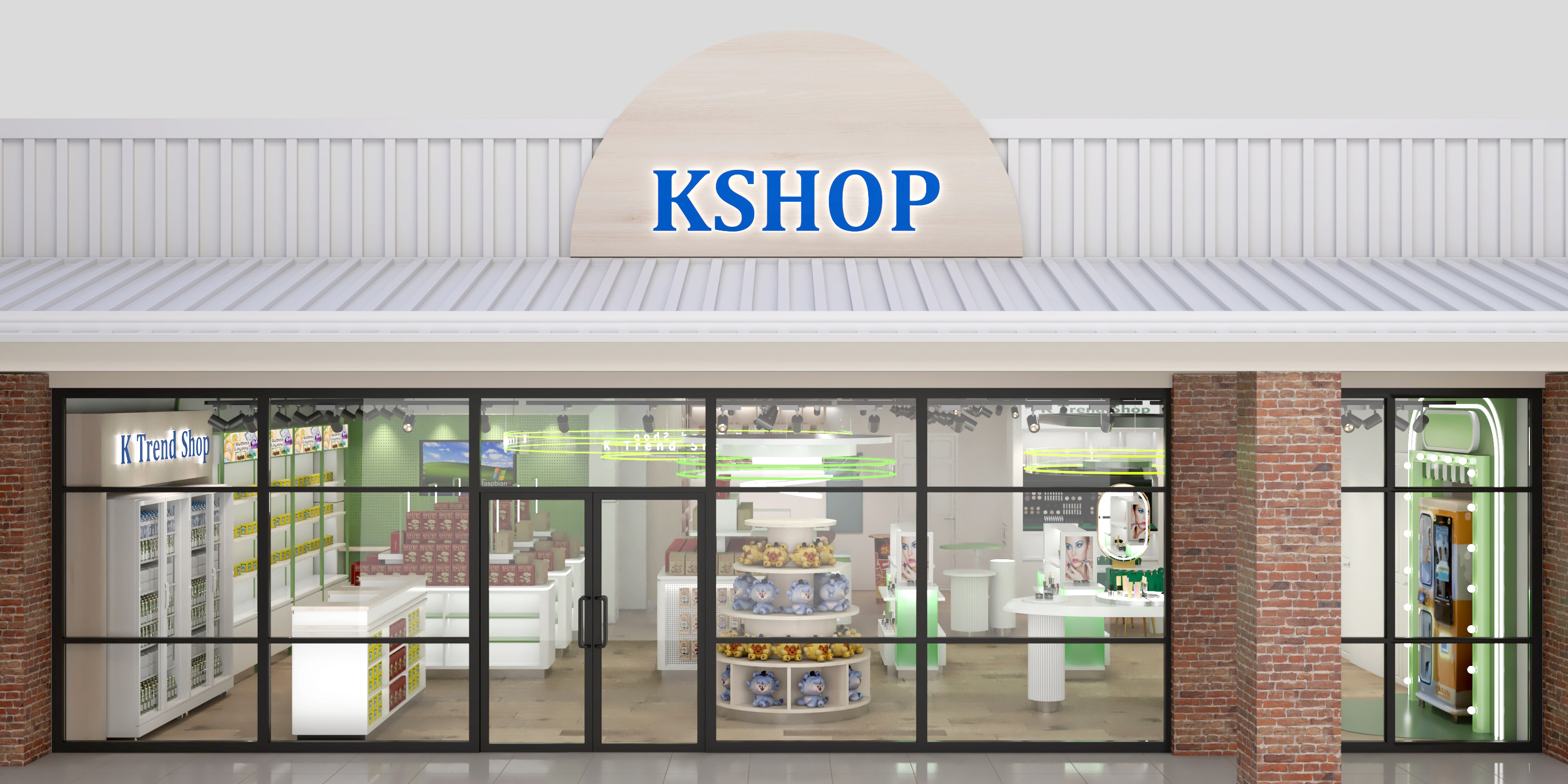 Korean Multi-Genre Store Full Implementation｜Real-World Display Cabinet Case for Beauty, Snacks & Trendy Toys