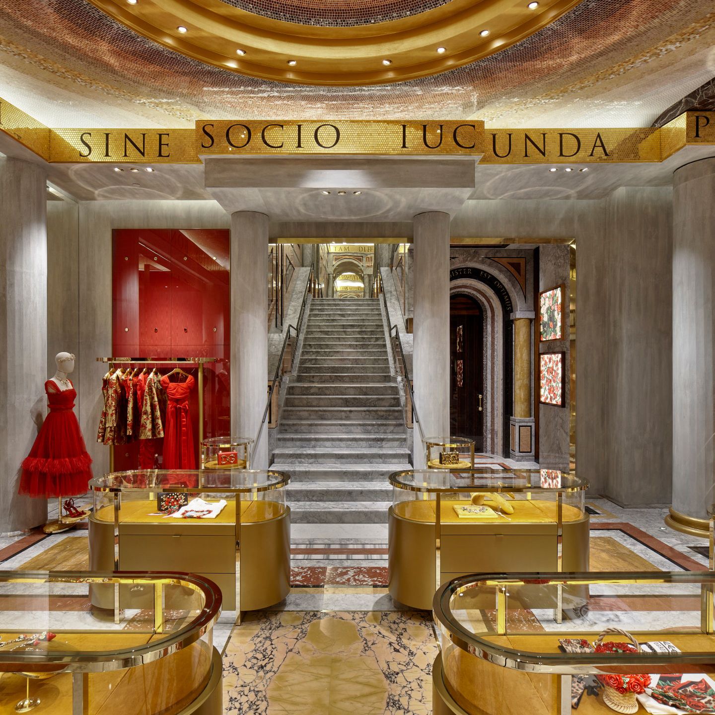 Who Can Resist a Gorgeous Gold-Plated Clothing Store?