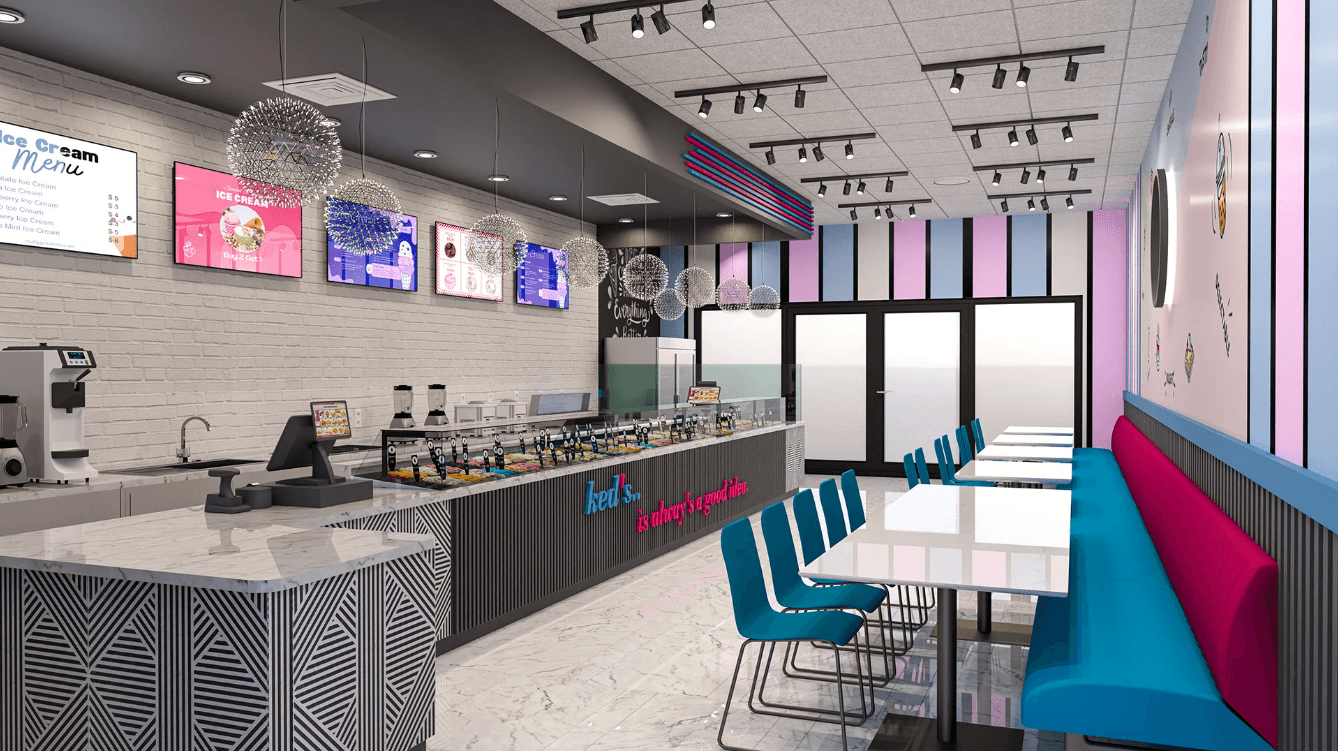 Customized Design Project: Mixed Ice cream & Waffle & Crepe Store