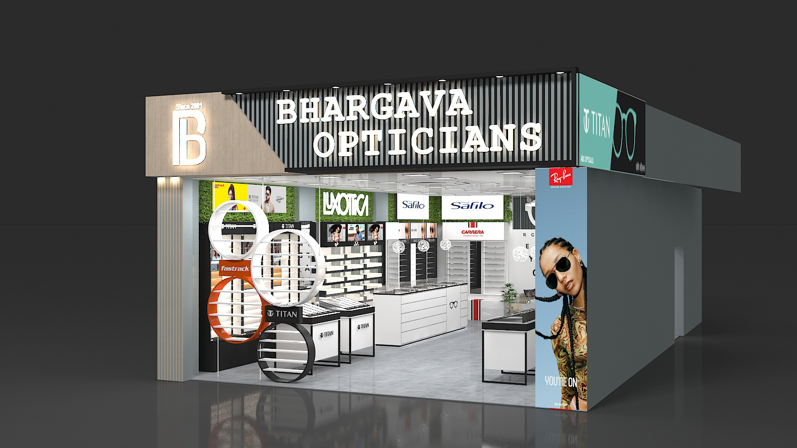 An Optical Store Open In the Mall Should Like This