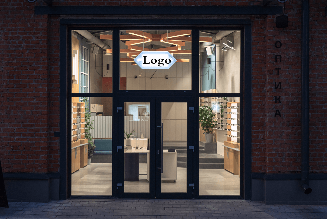 Modern Fashionable Industry Style Optical Store Interior Layout Design Idea
