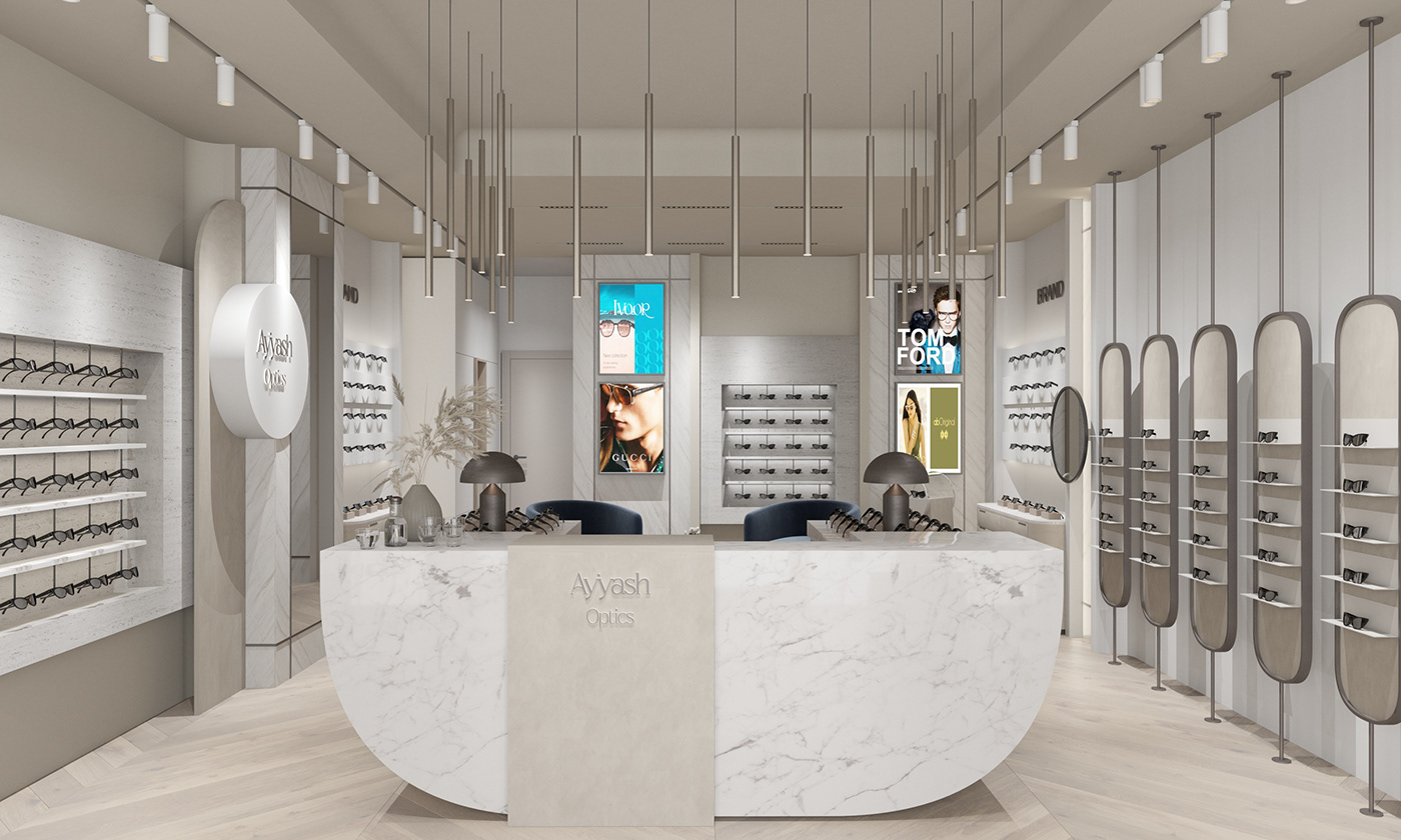 Know How To Design A Stylish And Professional Optical Shop?