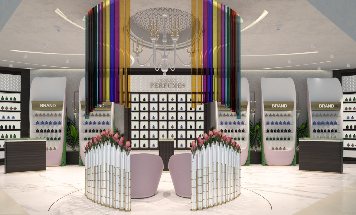 How to Attract Your Customers with Colorful and Unique Display Cabinets in Perfume Store Design