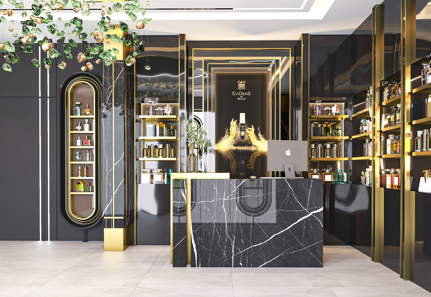 How Does A Perfume Store Design Appropriate Display Furniture And Choose Materials