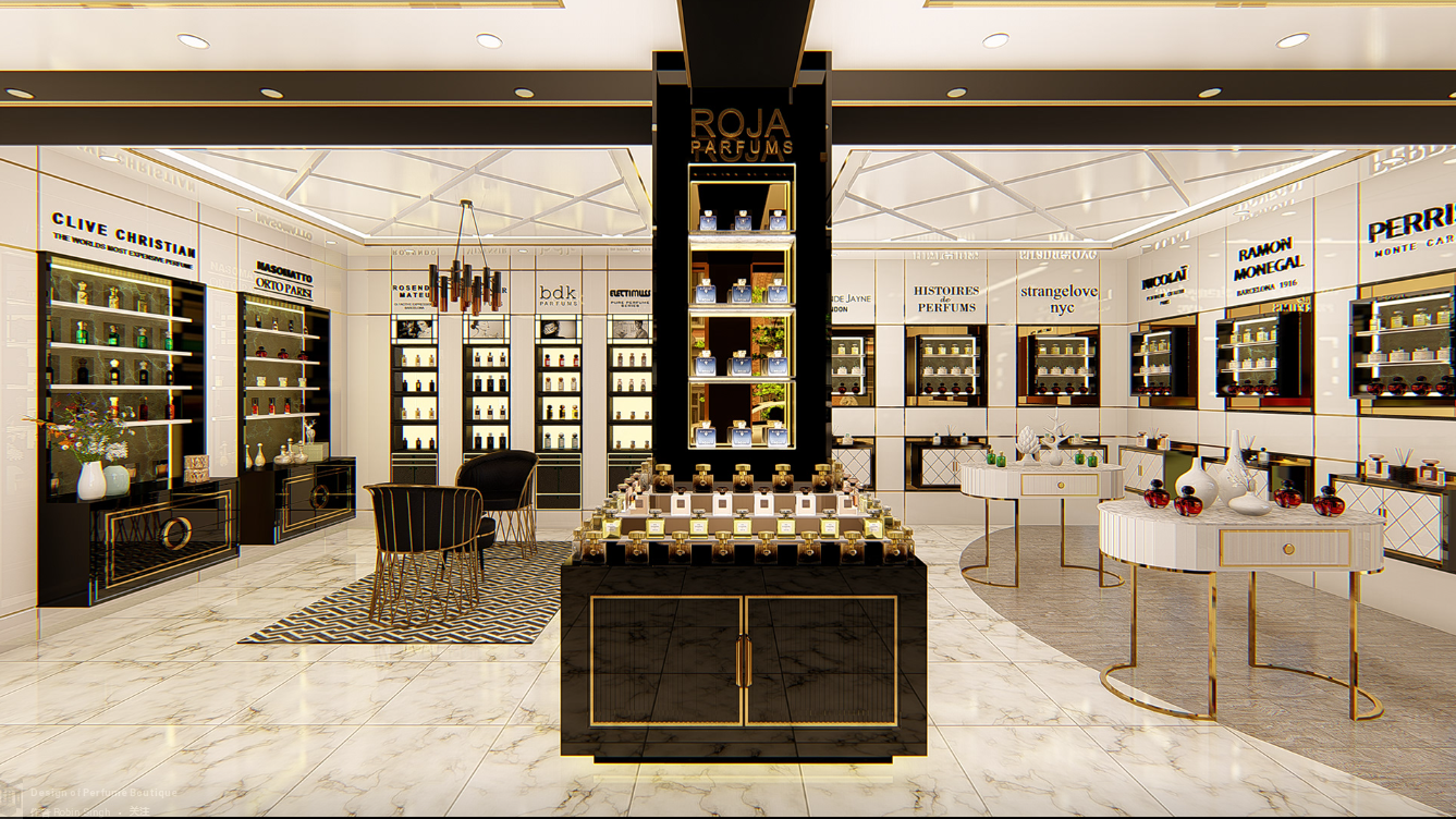 How to Design Wall Cabinets for a Perfume Store?