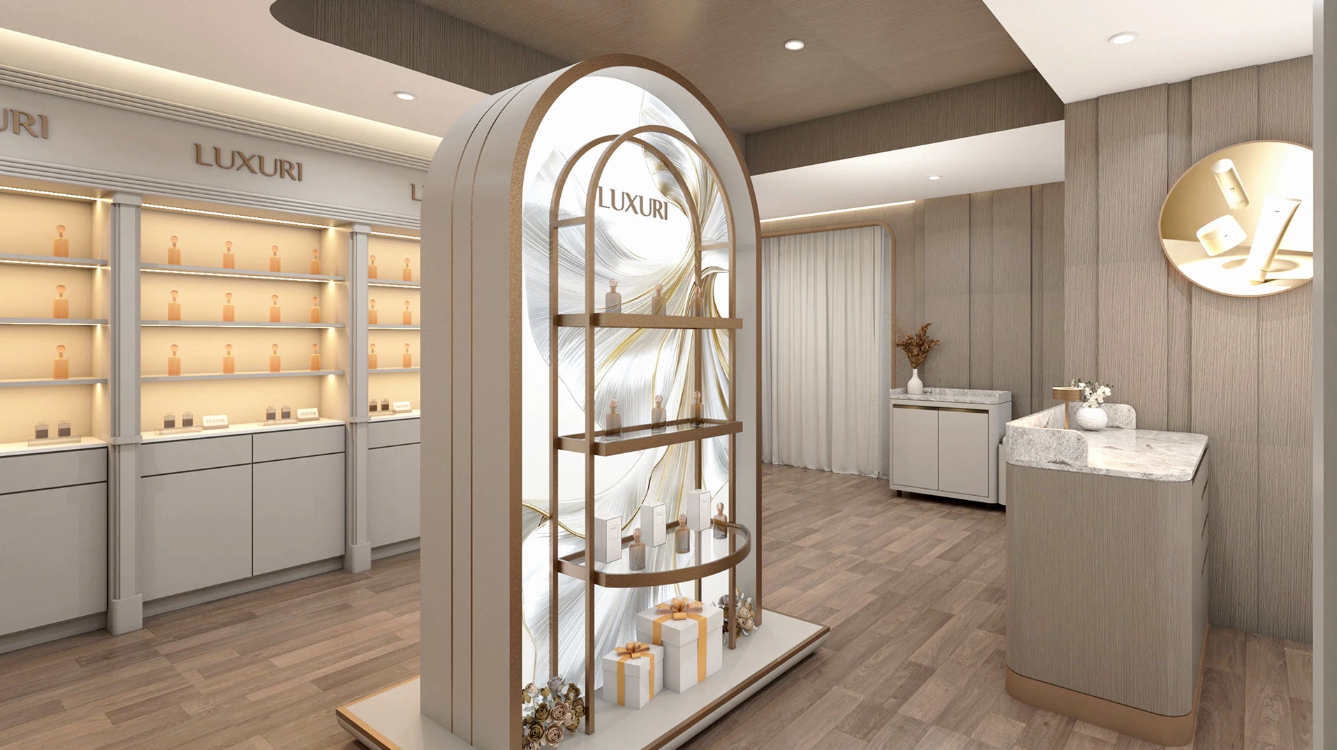 Elegant Perfume Store with European-style Decoration