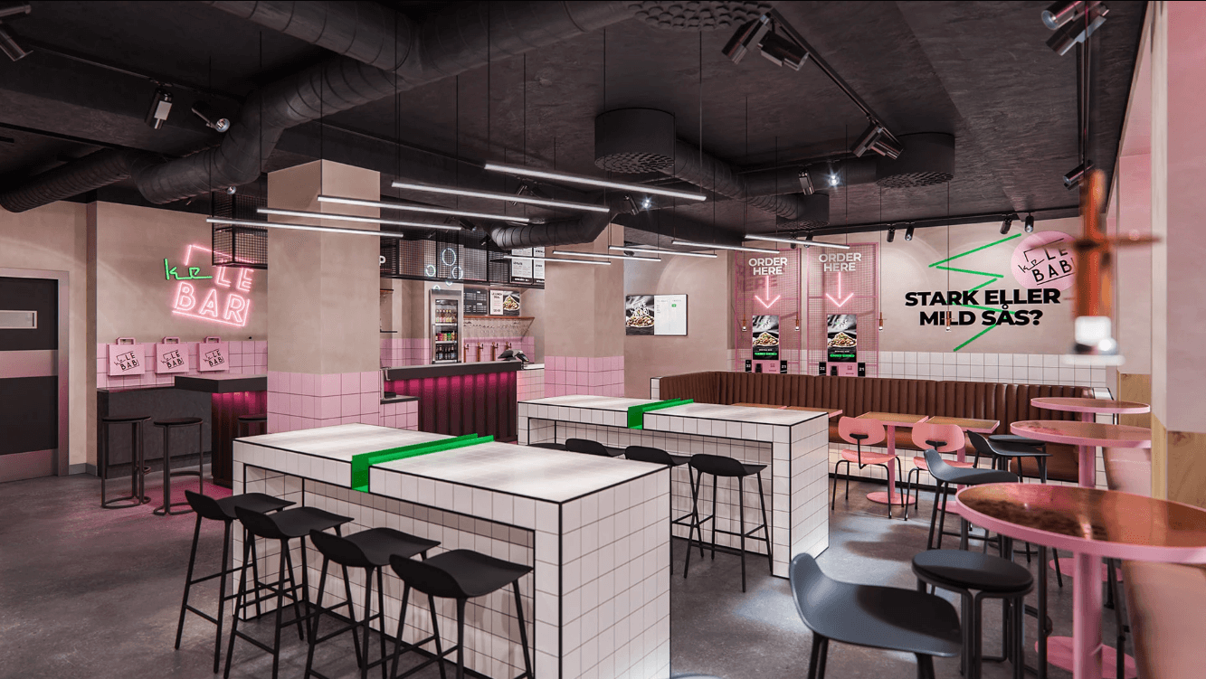 Restaurant Interior Design Custom Ideas Fast Food Store Fixture Commercial Furniture  