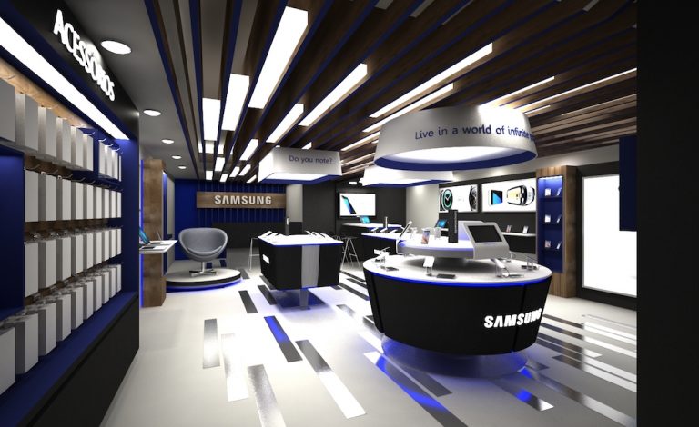 Samsung showroom design