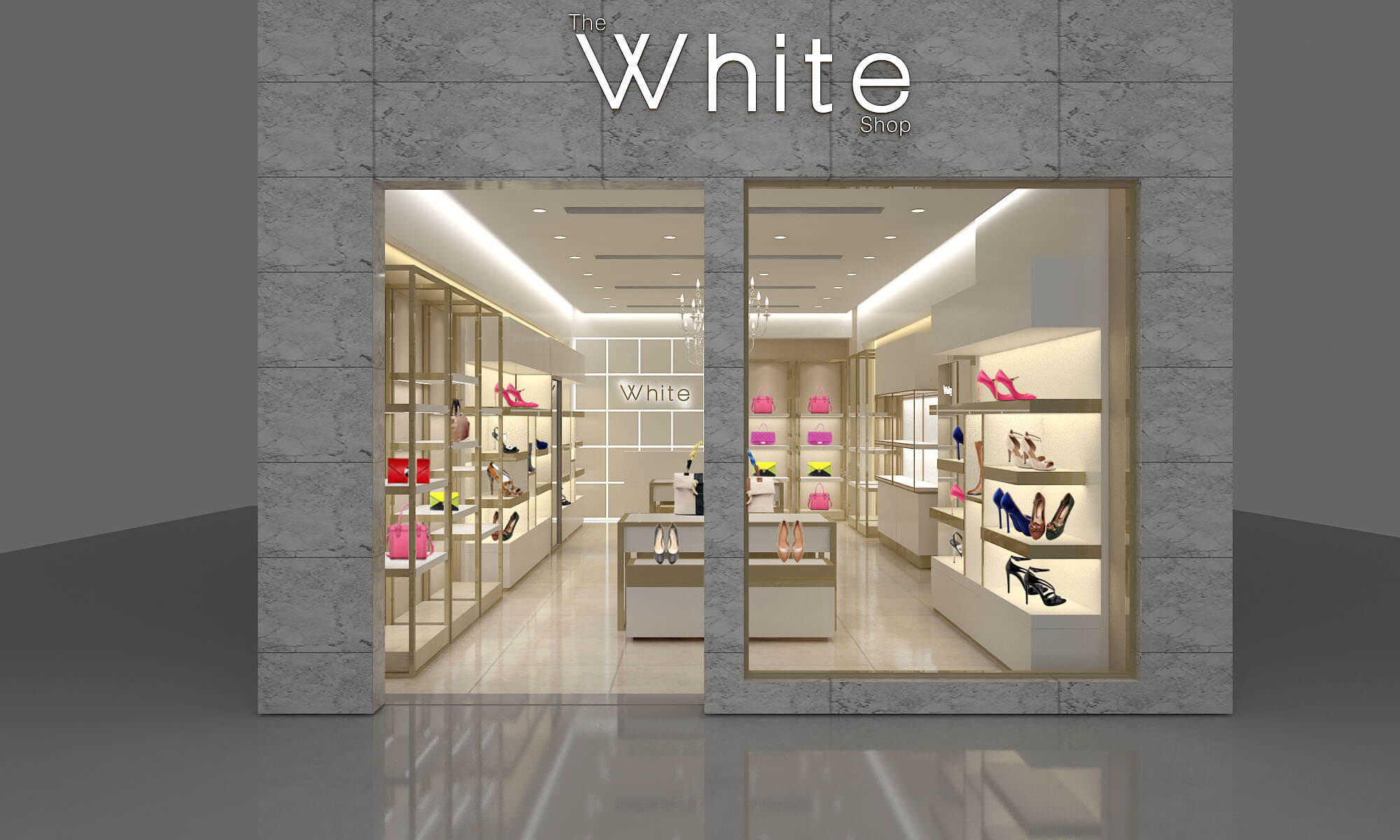 shoe display shop