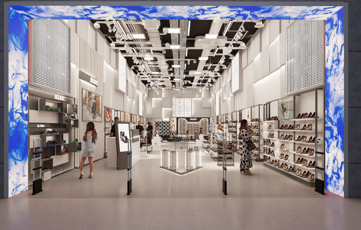 How to Better Layout and Design a Large Shoe Store?